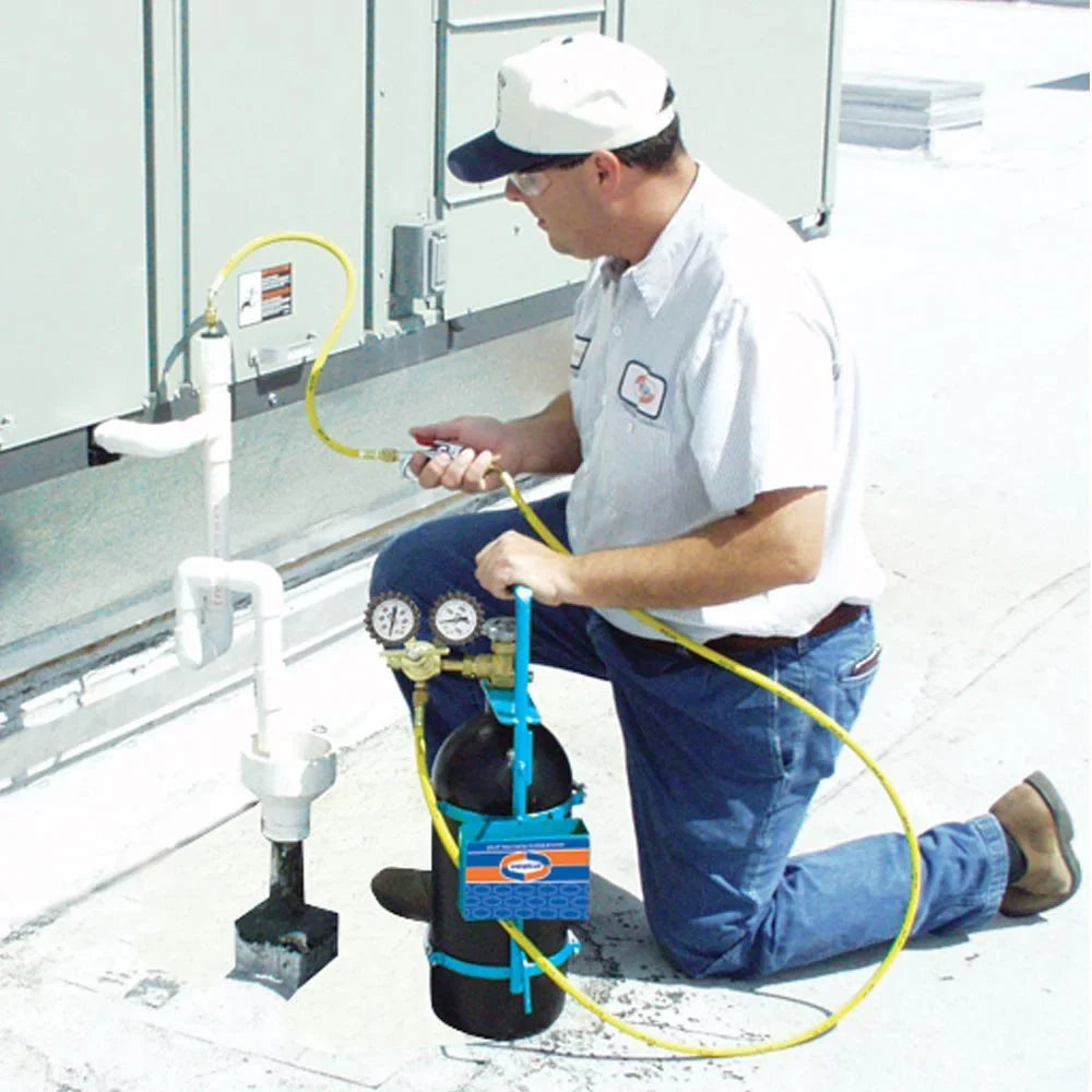 Metal and Uniweld Blaster Stand with Kit for Nitrogen Carrying 40 Nitrogen Feet Cubic Sucker Tank Sludge 40040