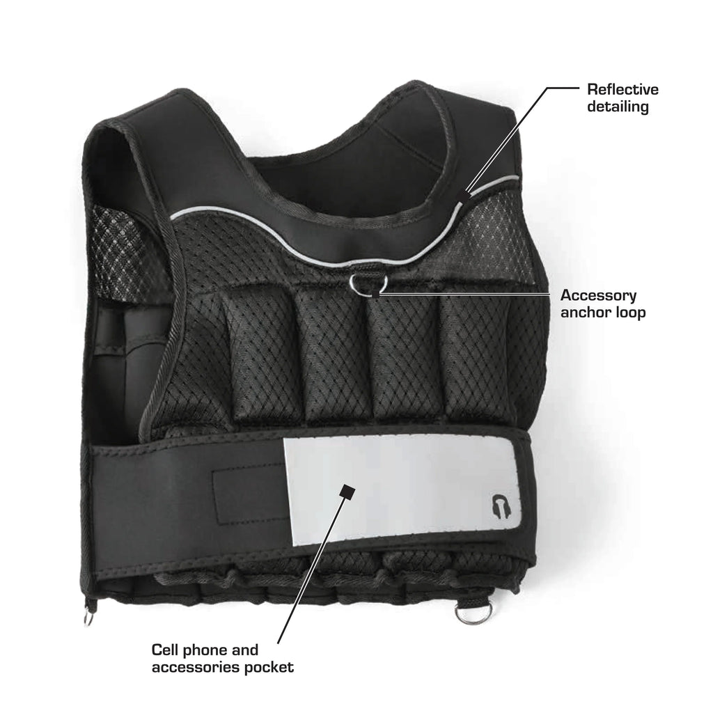 Training Works 20lb Vest Adjustable Weighted Athletic