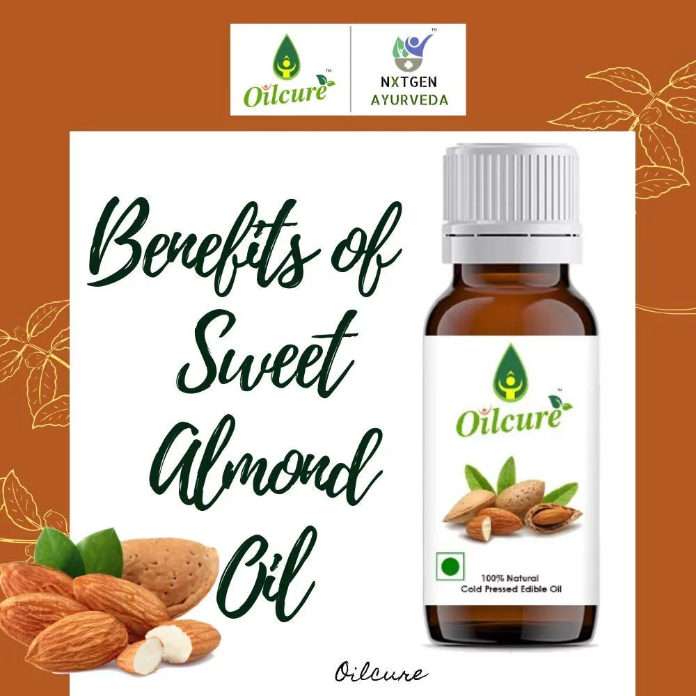 '- Cold | Pressed Ml Sweet Almond Edible OILCURE | Oil 100