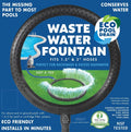 Pool Sand Fountain #200 Eco Pools Swimming Filtered Water & for Waste Cartridge Drain