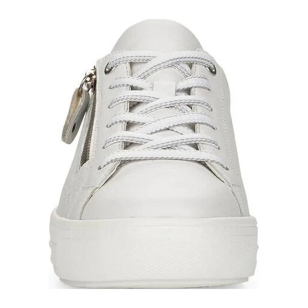 Sneakers, D0916-80 Size Women's 42 White, Lace-Up Side-Zipped EU Rieker
