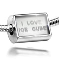 Ice Neonblond I Love Winter Charm Icicles Cold Bead Sterling Ice Cube 925 Silver