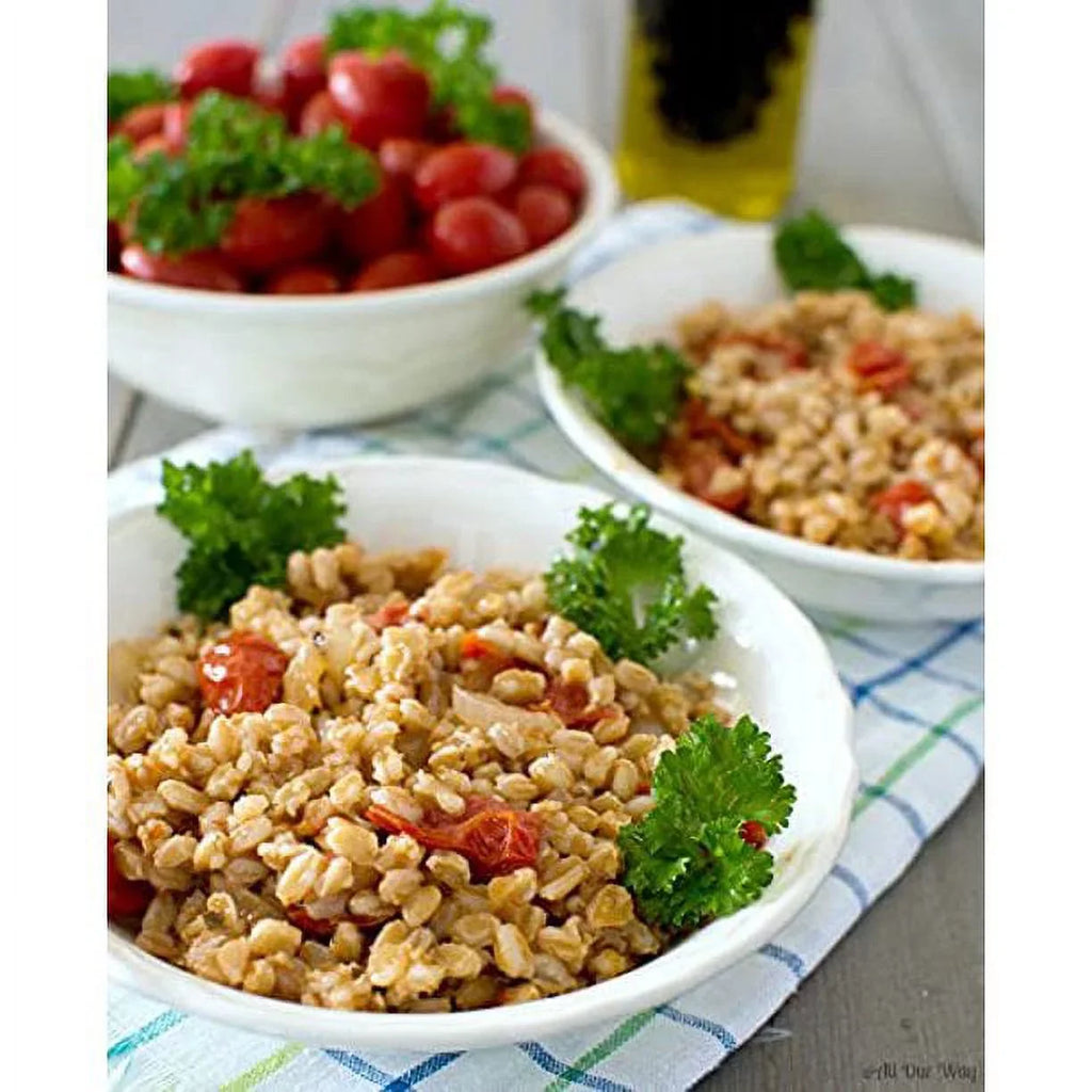 Protein, - Vegan, Organic Non-GMO, (7LB) Rich, Bulk, Kosher Pearled Farro Fiber Raw, Italian