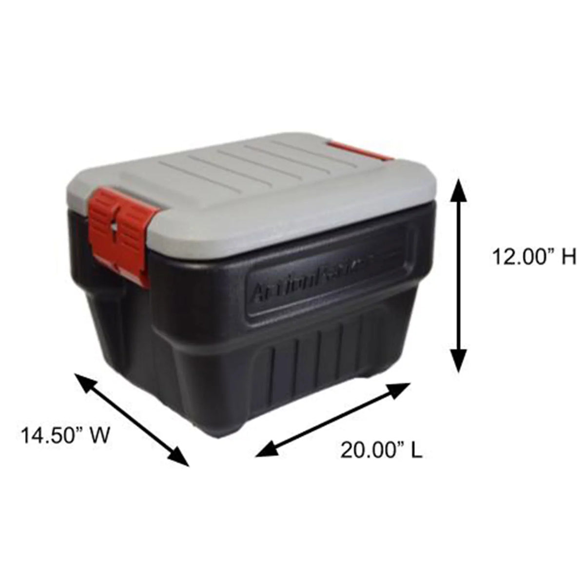 Box Container 8 Lockable Pack) Rubbermaid Latch Storage Gallon Plastic (4