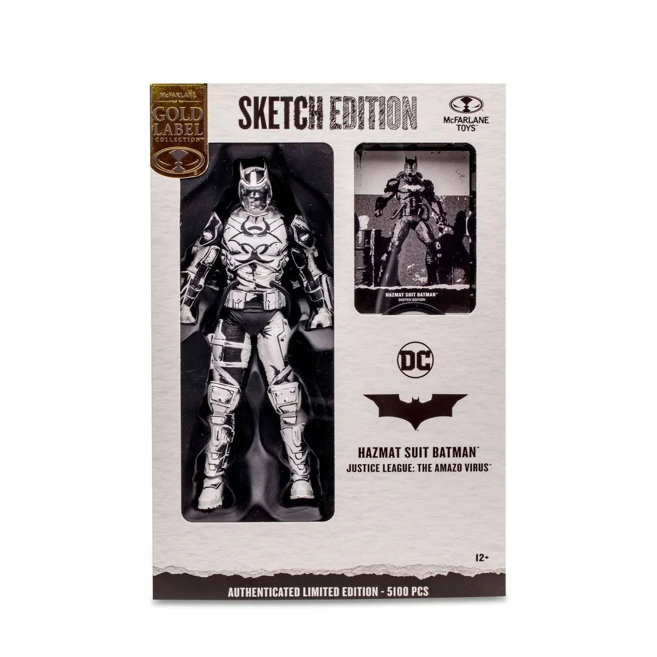 McFarlane Batman Gold Collection Virus) The Hazmat Label Suit Figure Amazo League: Action Edition, Justice (Sketch DC