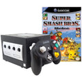 Super with Smash GameCube Melee Nintendo Bros. Restored Console Game Black (Refurbished)
