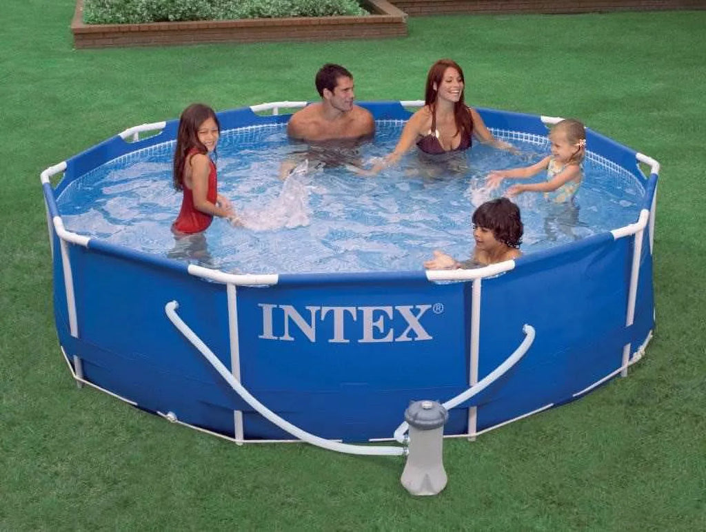 Vacuum Filter 30in with Pool Swimming Intex Pump B-VAC Metal Frame x Kokido 10ft