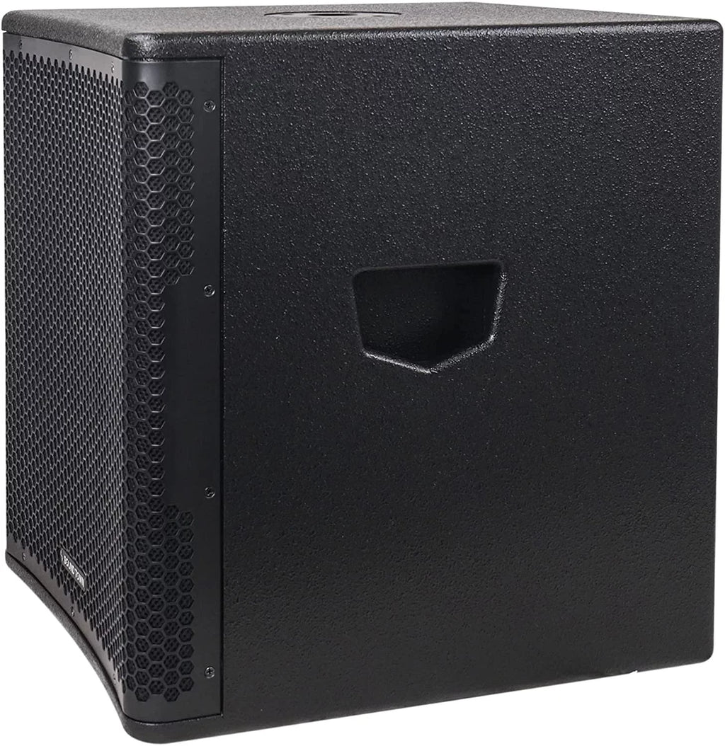 Series Class-D 4" Output 15" Selectable 100 Sound Town Modes, Birch Amplifier, Powered with and oz PA/DJ Subwoofer Plywood, LPF DSP Voice Coil, Black OBERON (OBERON-15SPW) Magnet, 1400W