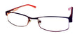 Frame Metal Ophthalmic Converse 46mm Womens Red Rectangle Nitro Soft