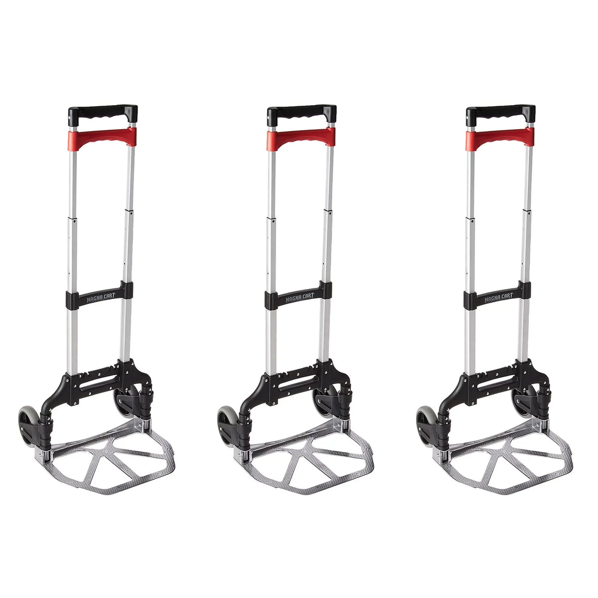 Hand with Truck Cart Wheels, Pack) Magna Personal (3 Rubber MCI Folding