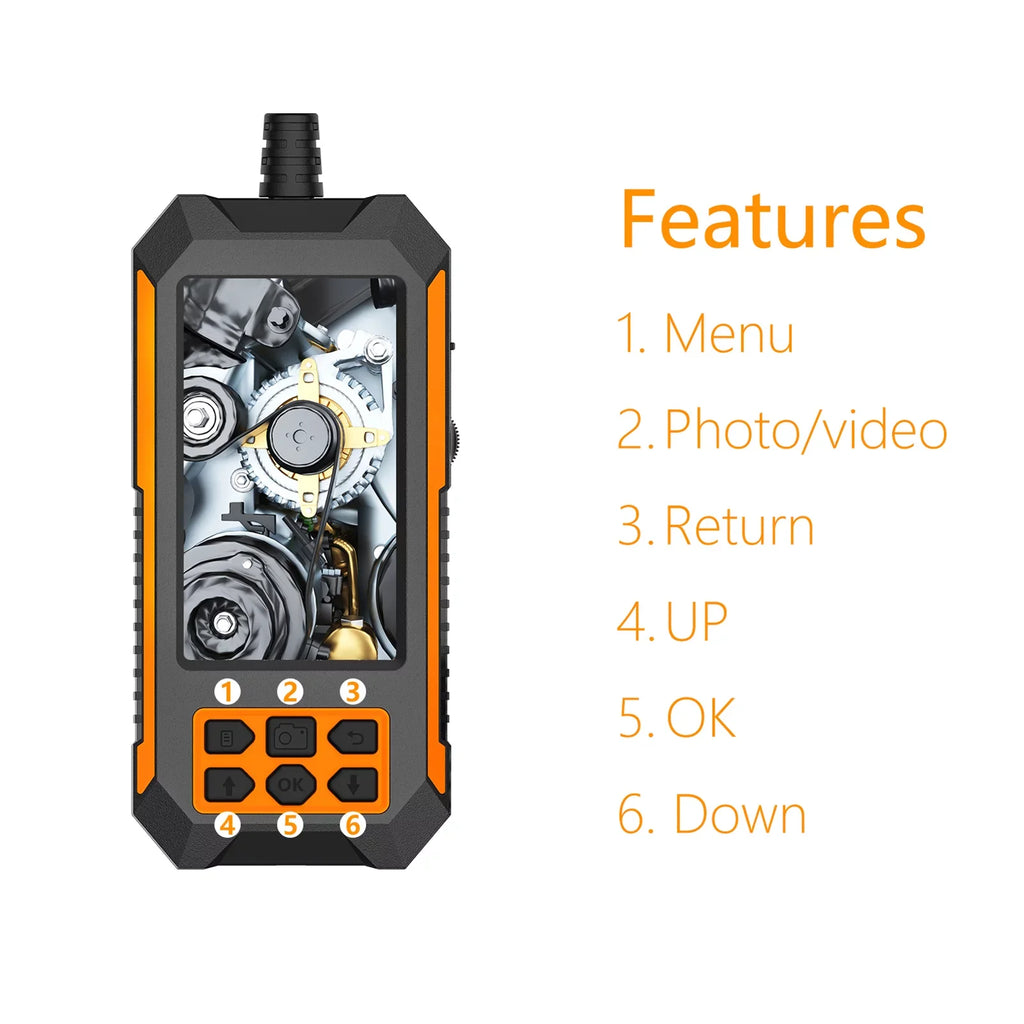 Display Camera Camera Waterproof inch 4.5 inch 8 Camera Industrial 1080P/2592 Dual 4.5 inch 5m Camera Waterproof LED IP68 Display Shinysix IP68 LED Camera 1944P * Waterproof endoscope,1944P