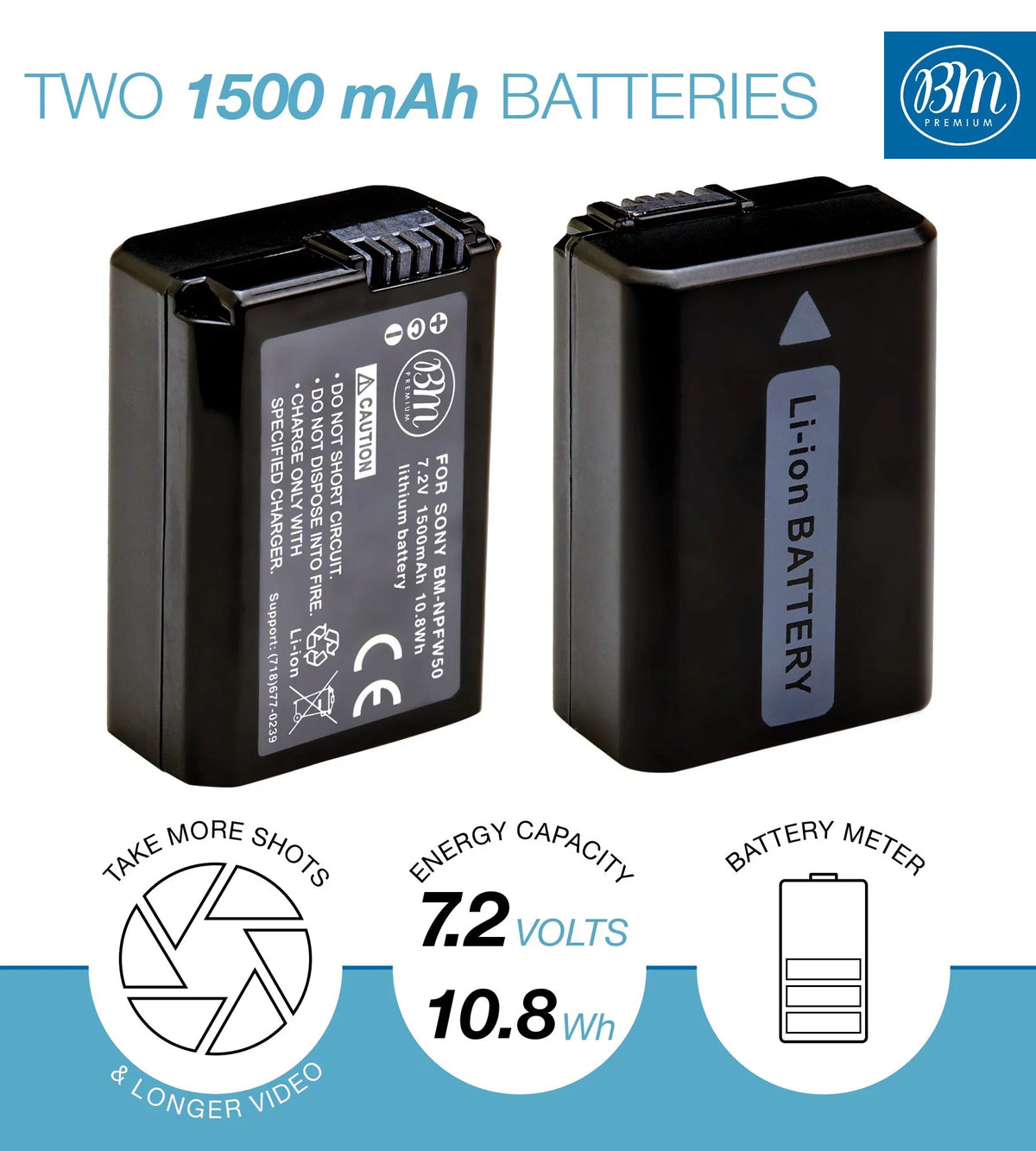 and II for a5000 2 a6000 Cameras a7 a3000 a6500 III, II, Dual 7 IV Charger a6400 Alpha II A7s a7R a6300 BM NP-FW50 Batteries A6100 DSC-RX10 A7 Sony
