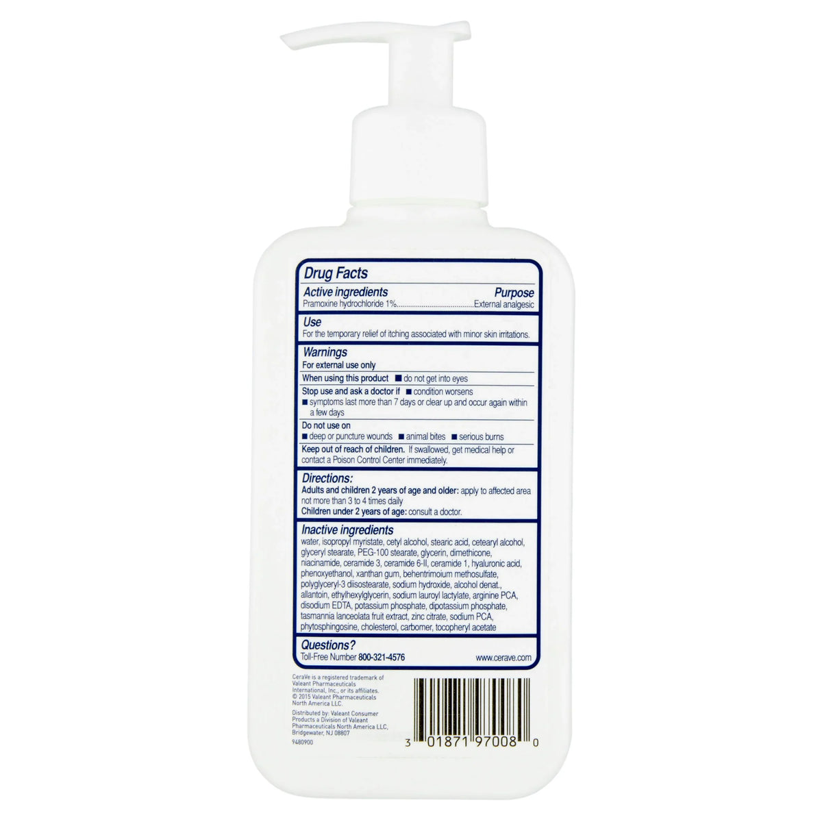 '- 8 Lotion CeraVe oz Relief Itch Moisturizing