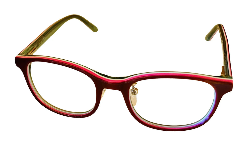 285 Soft Plastic Girls Eyewear 45mm Kitty Frame Rectangle Red Hello
