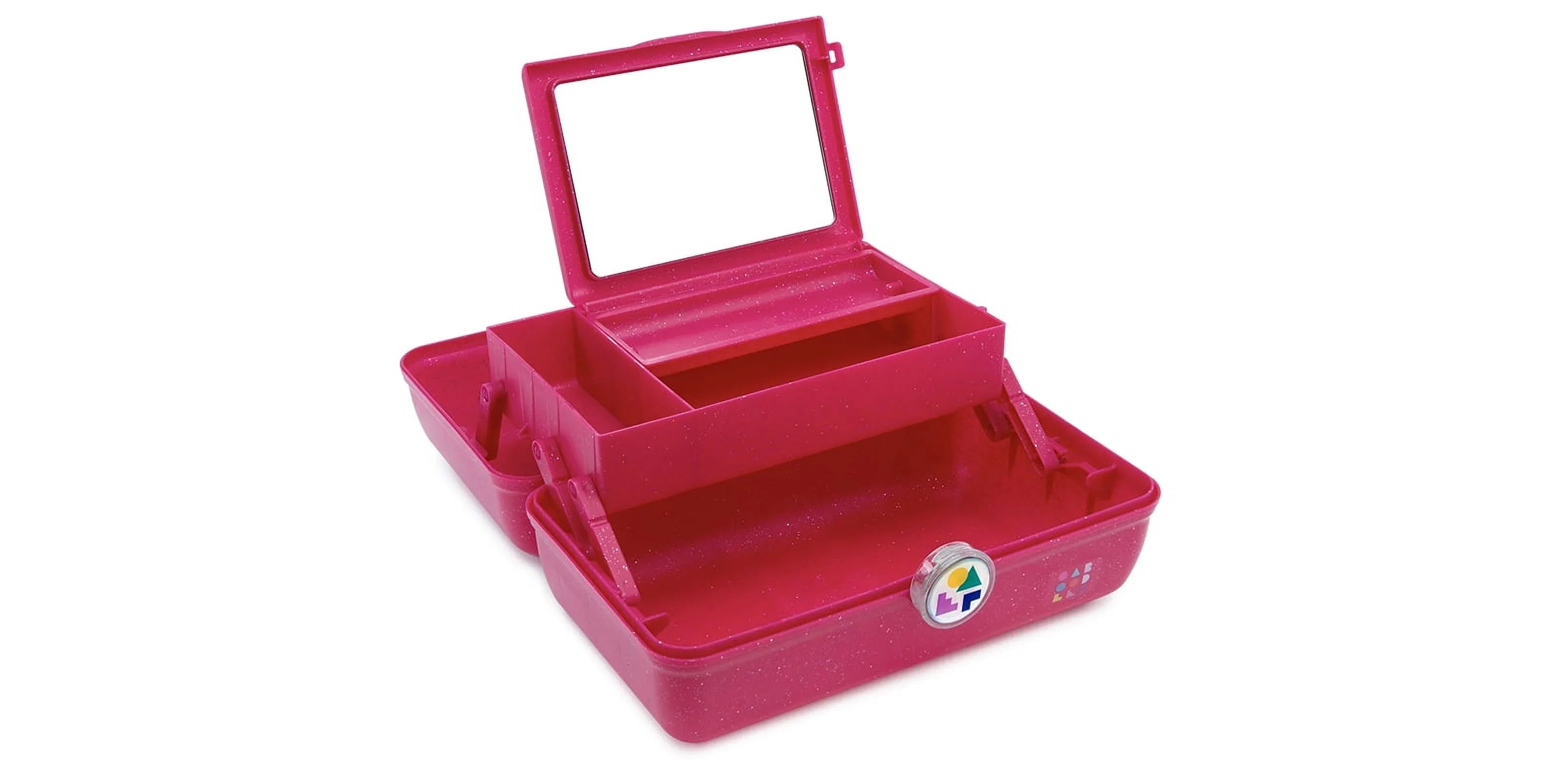 Pink Caboodles On-The-Go Deep Makeup Box, Sparkle Girl