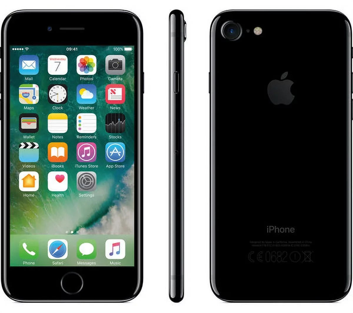 7 32GB (Refurbished) Jet (Unlocked) iPhone Restored Black