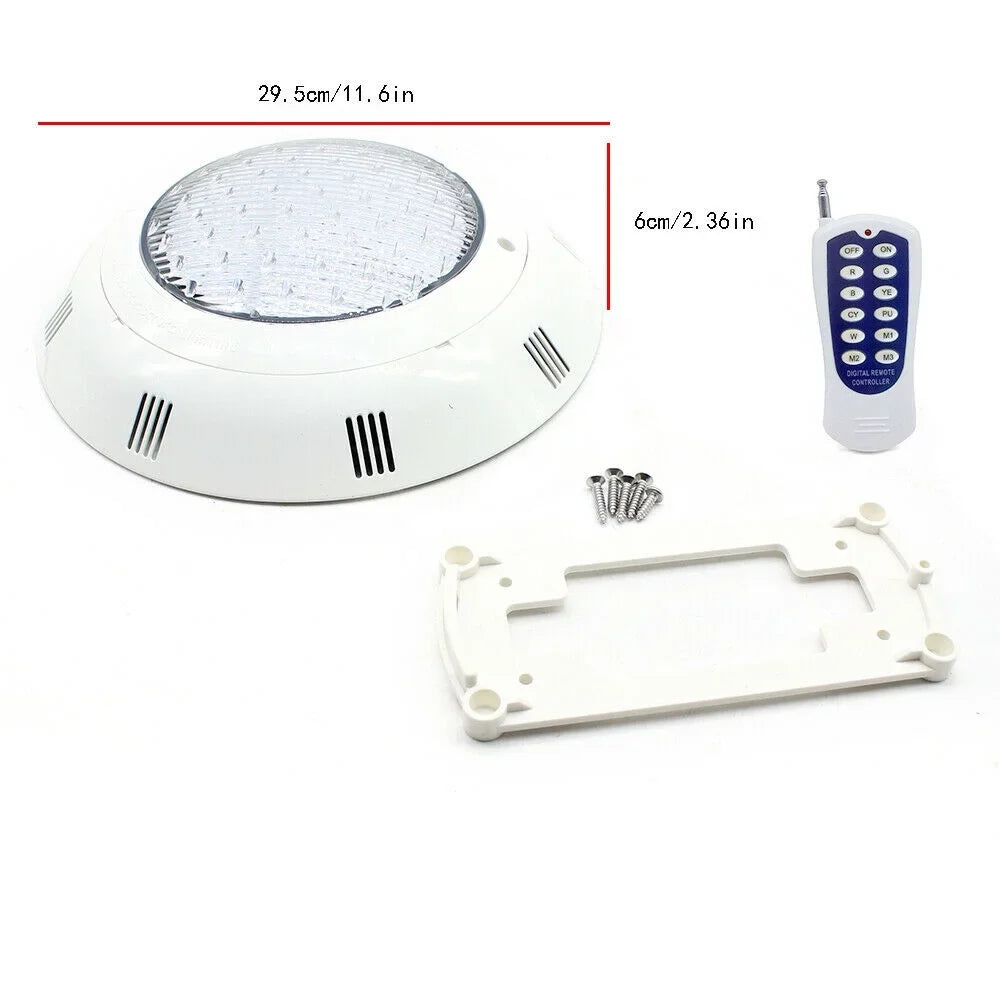 AC12V Fichiouy Lights LED Waterproof Light 7Color 36W with Pool Pool IP68 Lamp Fountain Lamp Swimming RGB Remote
