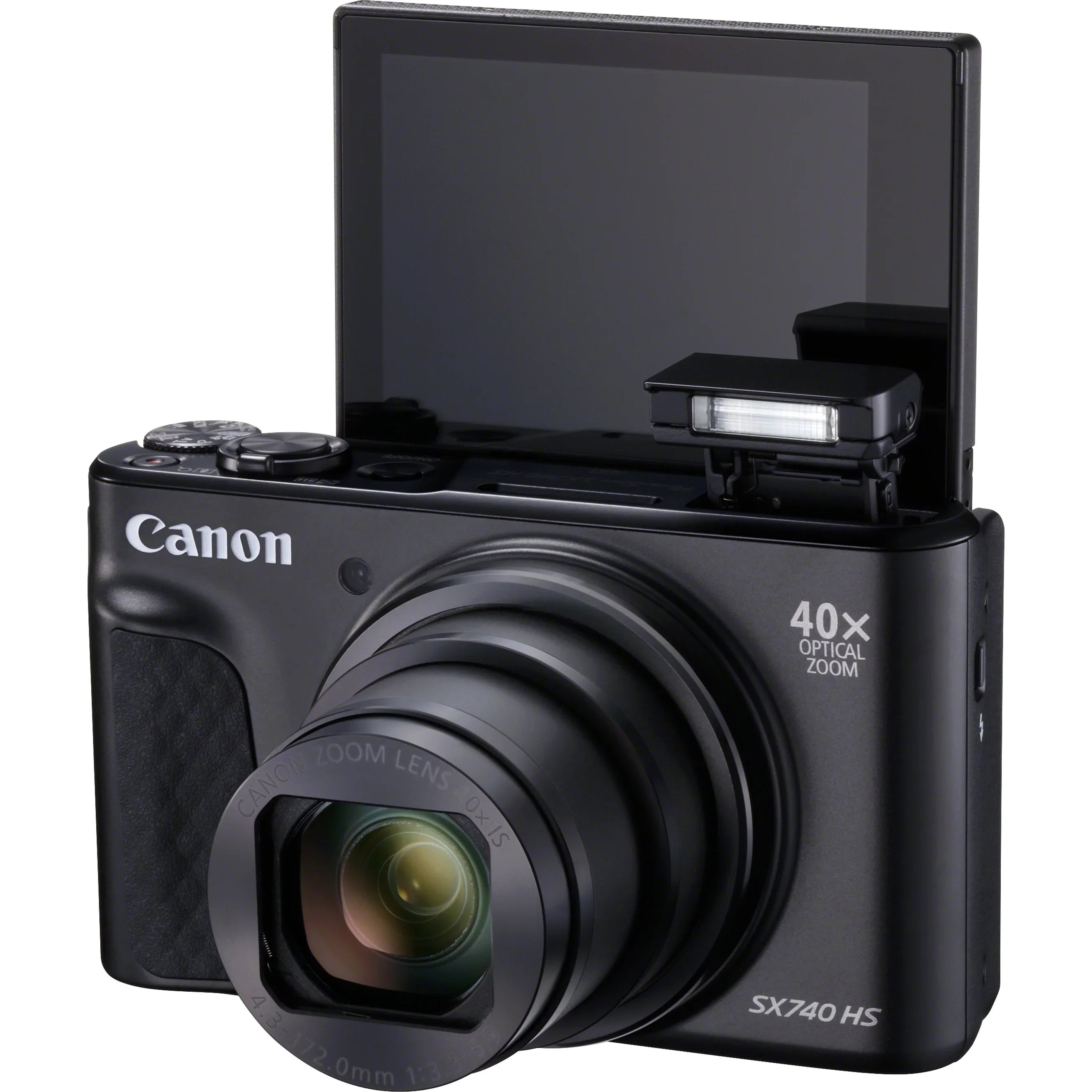Black 20.3 Compact PowerShot Camera, SX740 HS Megapixel Canon