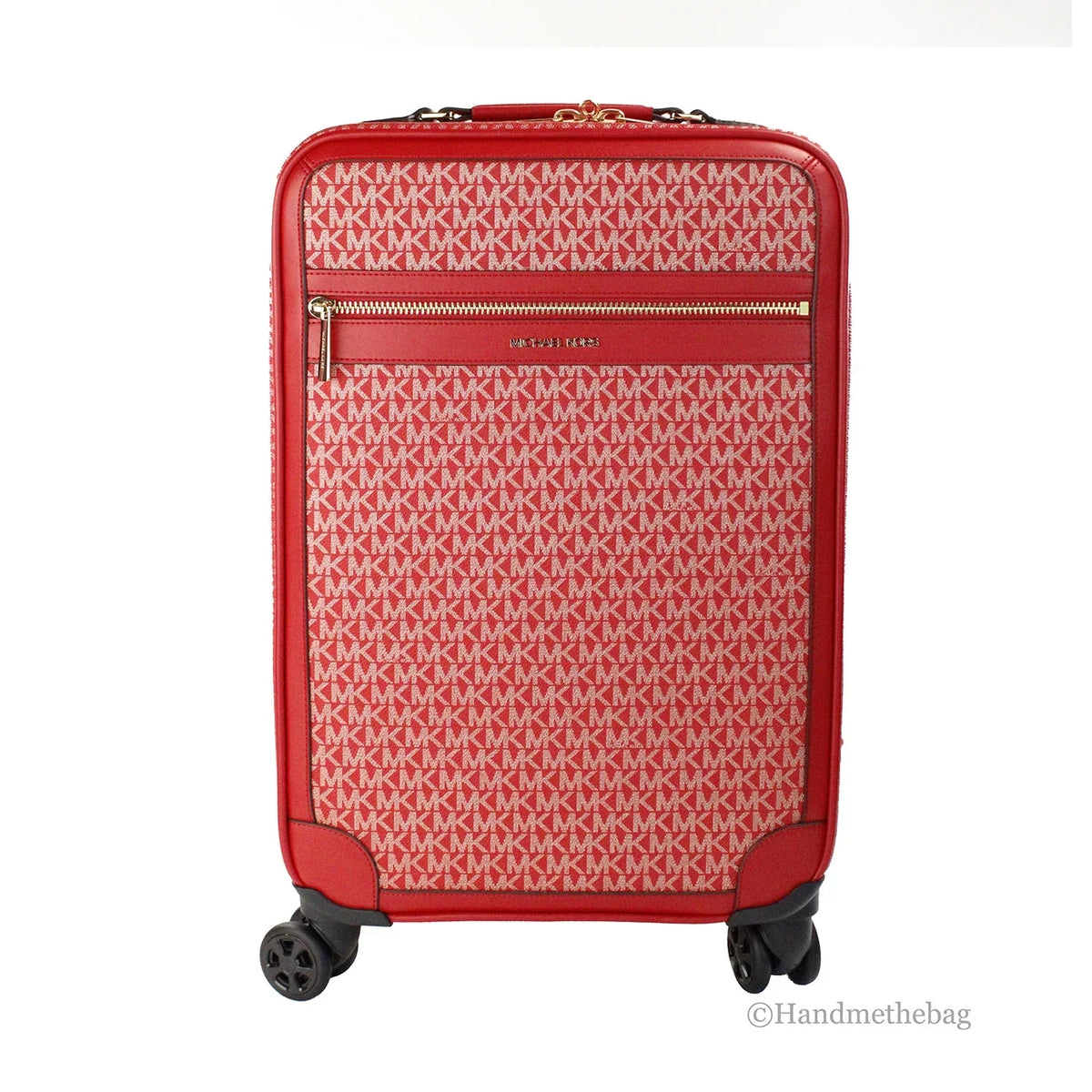 Red Small Trolley Michael Kors Suitcase Travel Rolling