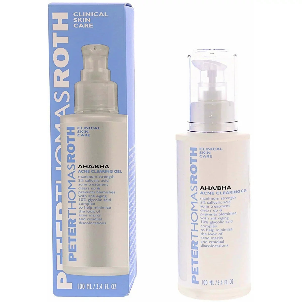 oz Acne AHA/BHA ml Clearing 3.4 SHIPPING) (FREE / Peter Thomas Roth 100 Gel