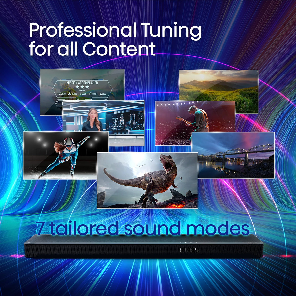 and (AX3120G) Subwoofer* Hisense Atmos (Refurbished) Dolby Soundbar with Wireless 360W Ch Restored 3.1.2