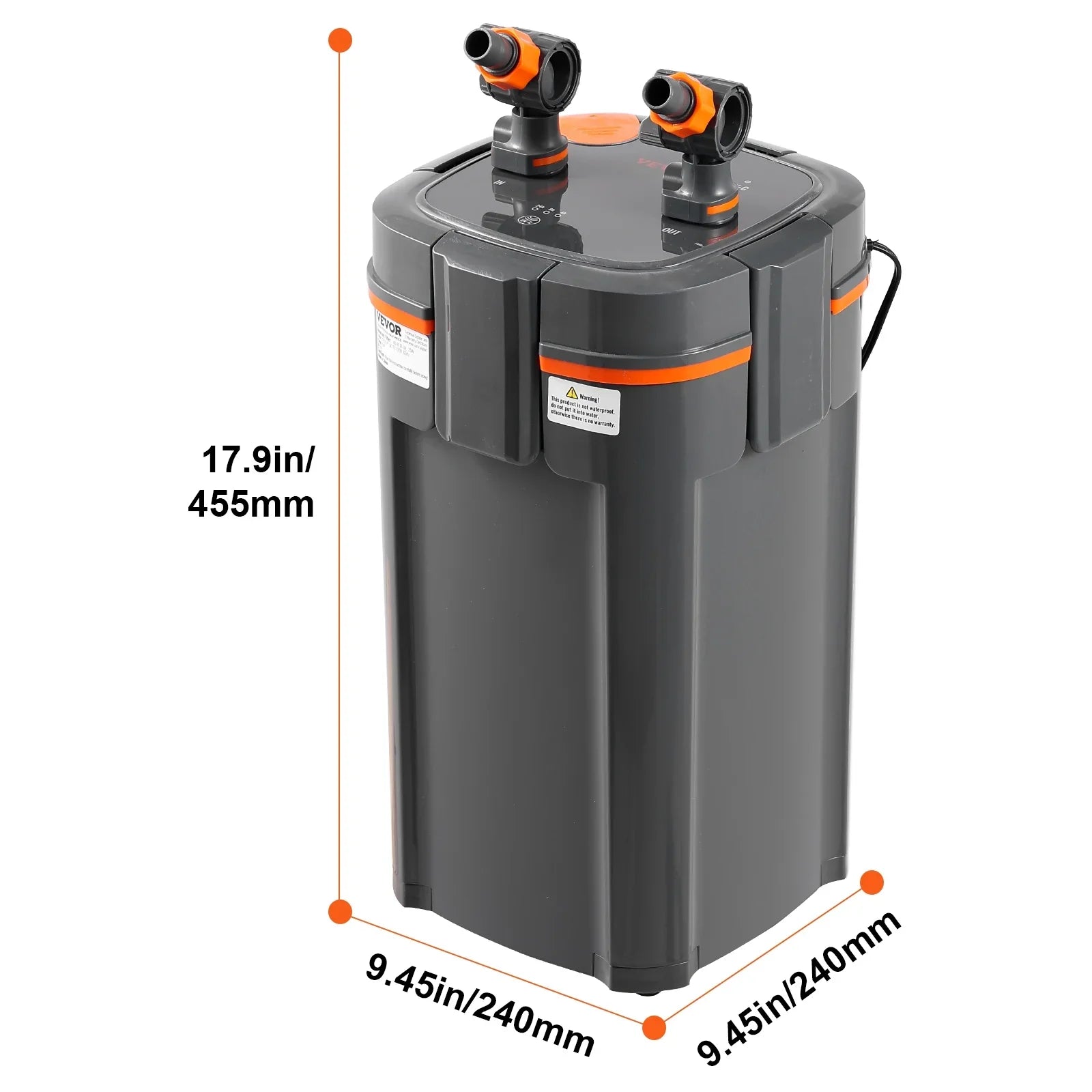 120 SKYSHALO UV Tank Lamp Fish Filter Canister Gallon Aquarium 15w Quiet
