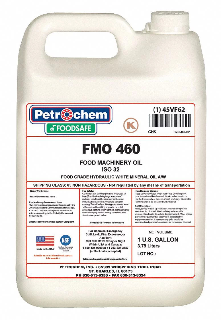 460 Petrochem gal.,Pail,ISO Oil,1 460-001 FMO Hydraulic