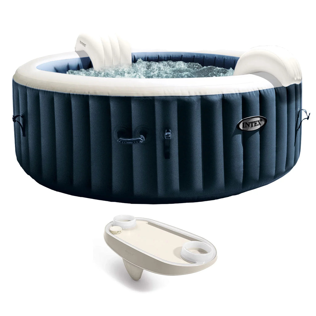 w/ PureSpa 28", Plus Hot Tub, x Inflatable 77 Intex Spa Tray Portable Phone