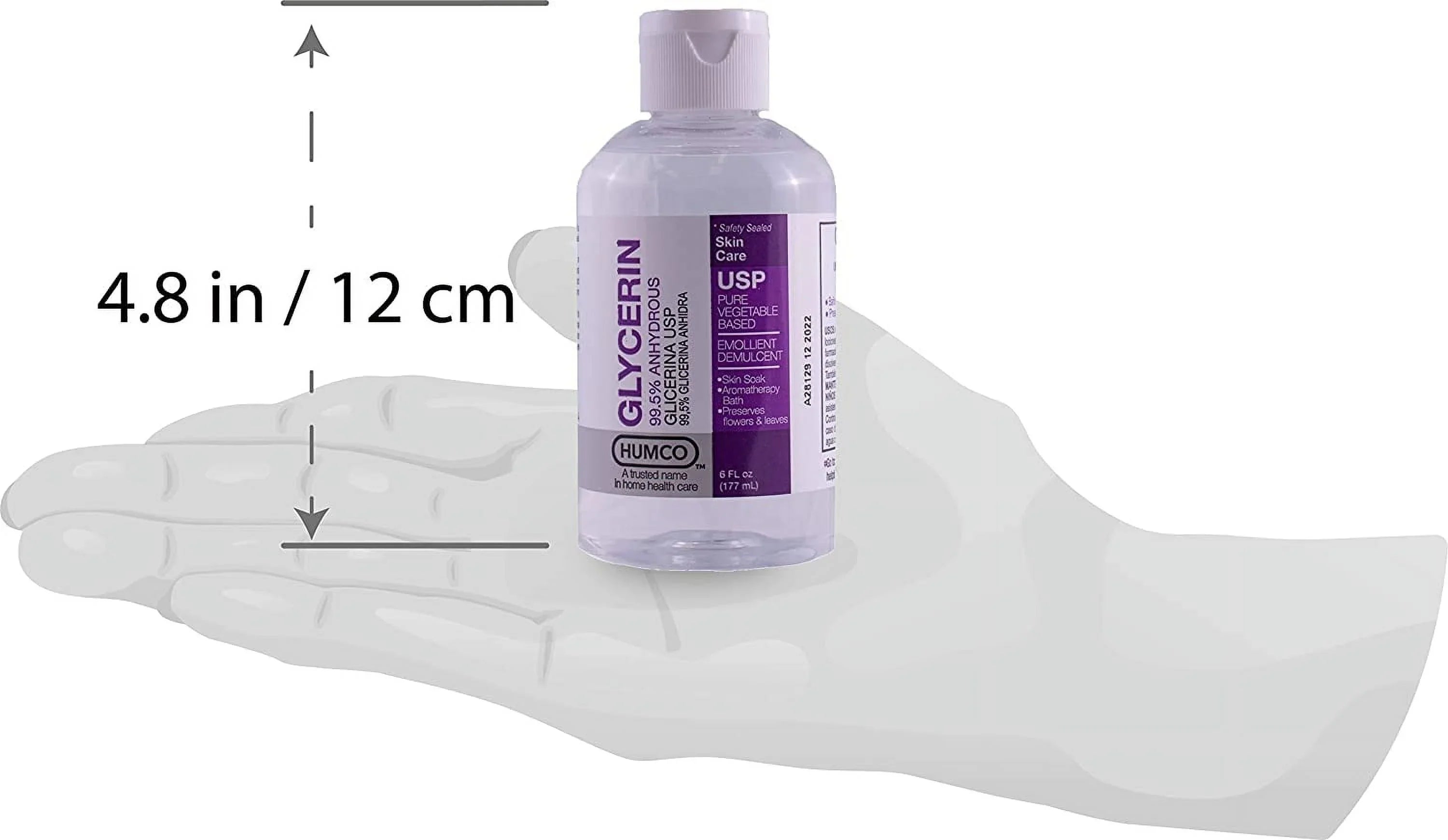 6oz Pack Glycerin Skin 4 Humco of 99.5% USP Protectant Each,