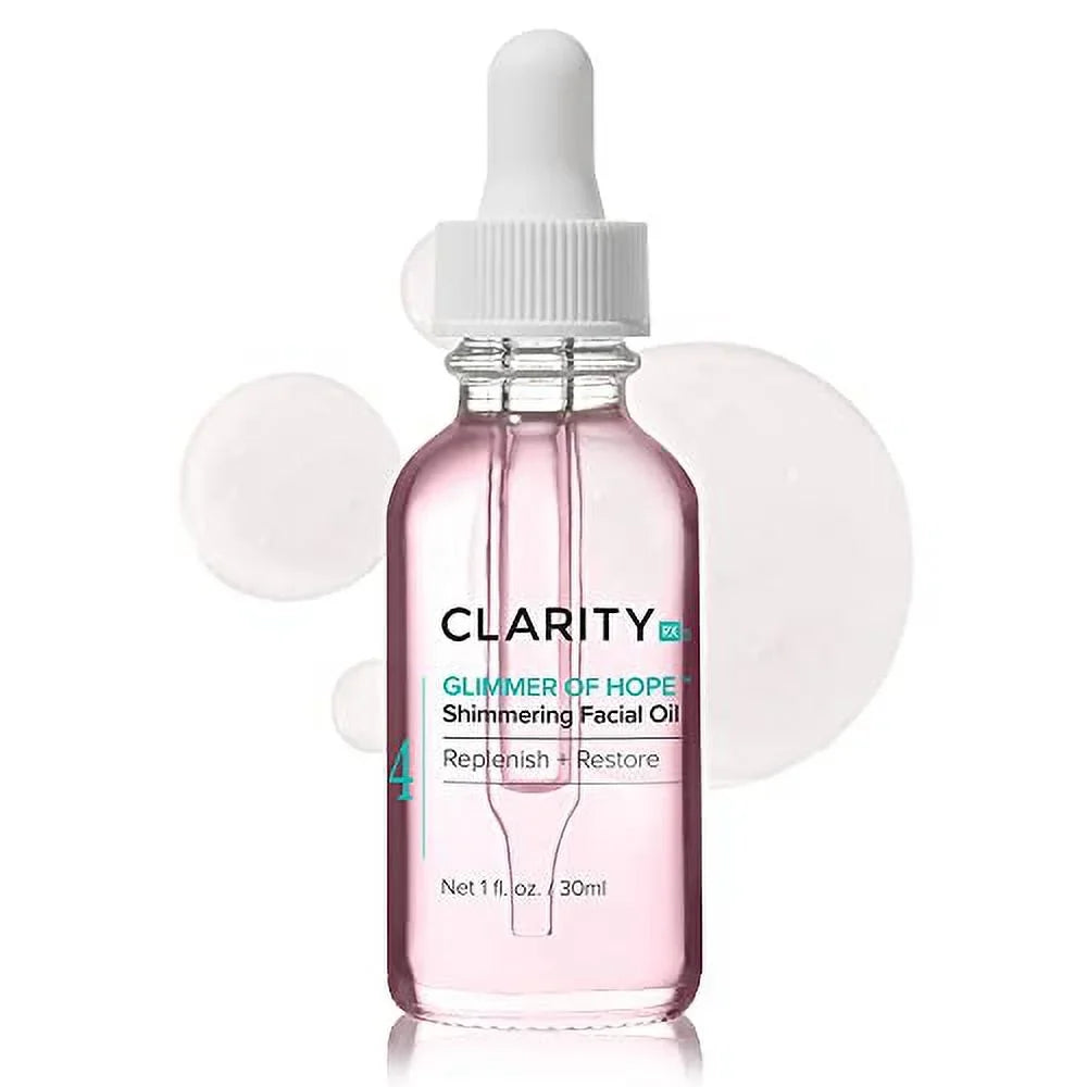 Moisturizing Aging Jojoba for Skin Oil, of (1 Plant-Based ClarityRx Rose & Hope with Natural Shimmering Treatment Glimmer Facial Restorative & fl Face oz) Dry Coconut,