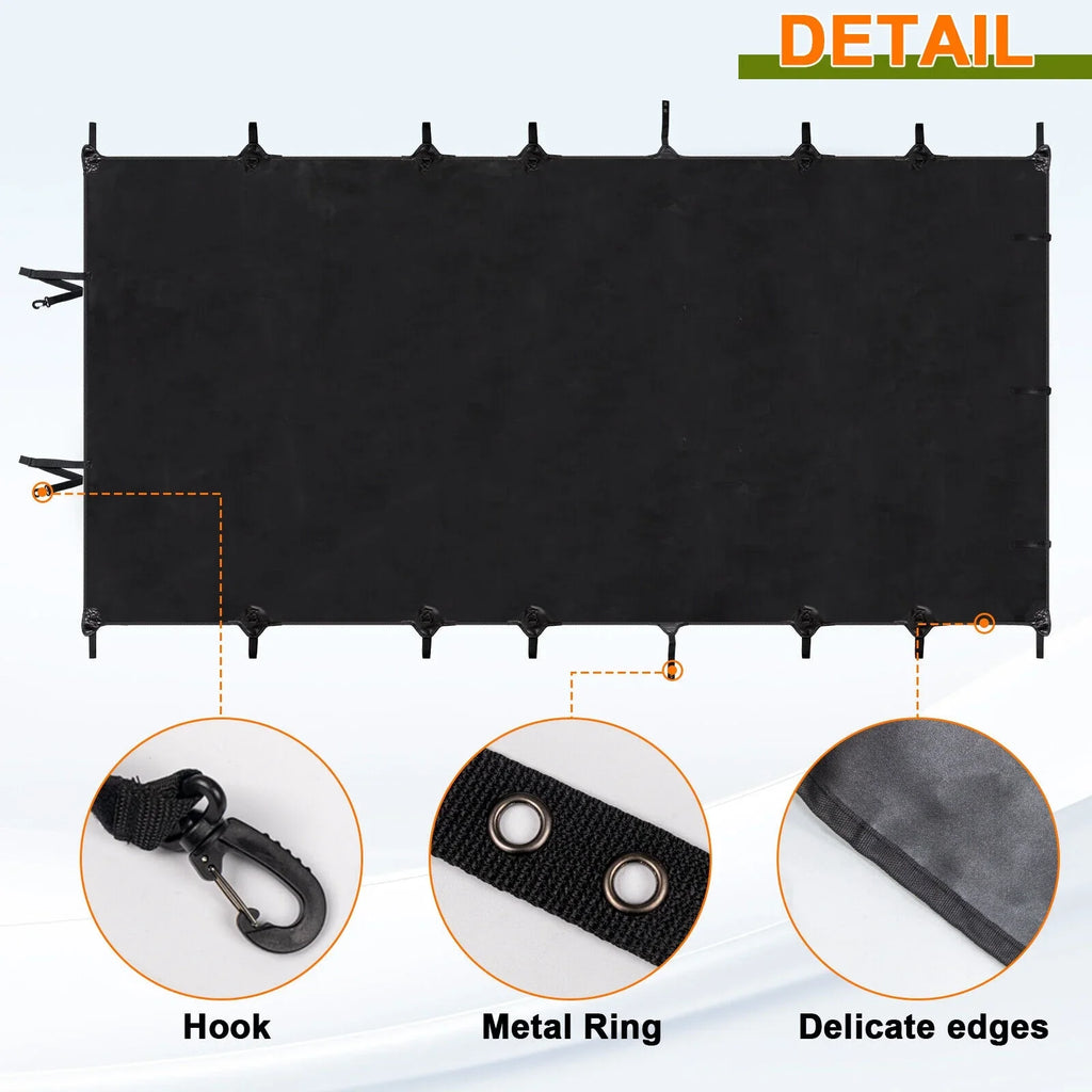 2007-2017 Top for Roof Cover Soft JK 2-Door Extended Top Leather Top Wrangler Bikini Anti-UV PU Jeep Black