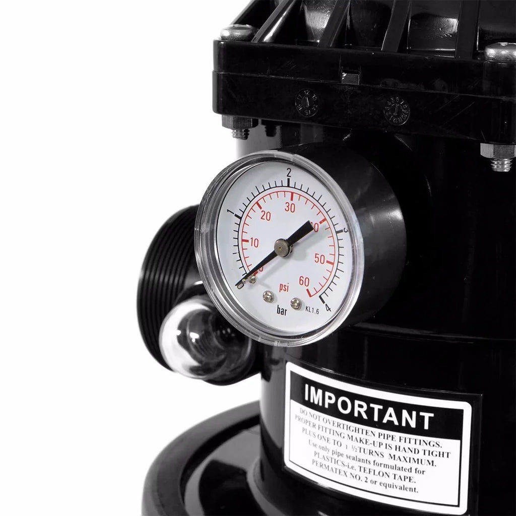 Pond Valve Ground to with Sand Filter Gallons XtremepowerUS Above System 29,400 7-Way Pool Swimming Inground up 24"