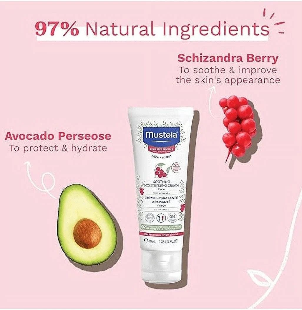 MUSTELA 40 ML SOOTHING MOISTURIZING FACE CREAM
