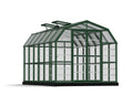 Clear Walk-In - Palram Green Roof Greenhouse Vents - - 8' Grand x 2 Canopia 12' with Gardener