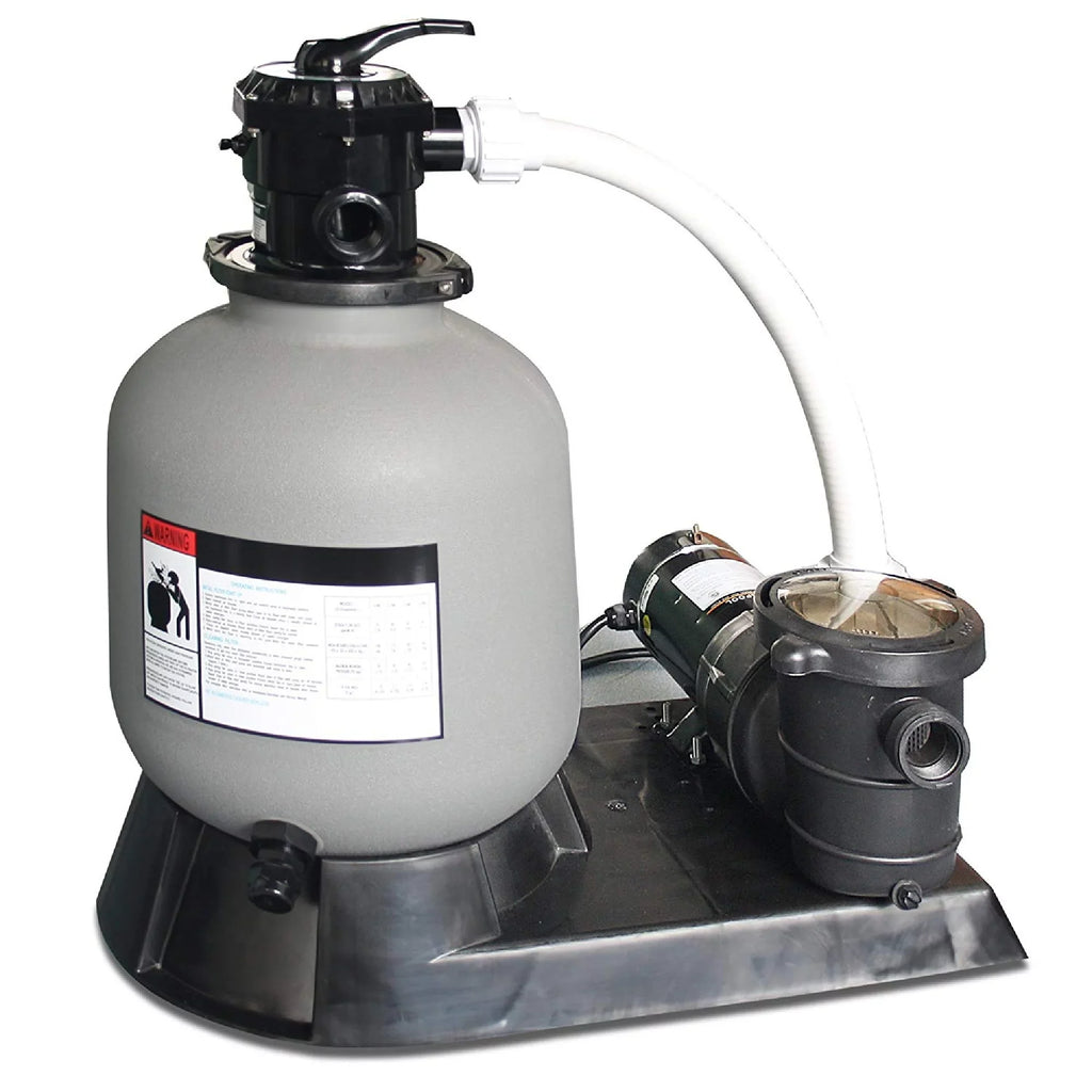 Central Combo 19-Inch HP Swim with Ground Filter 1.5 Pools, Above Pressure Sand Pump for