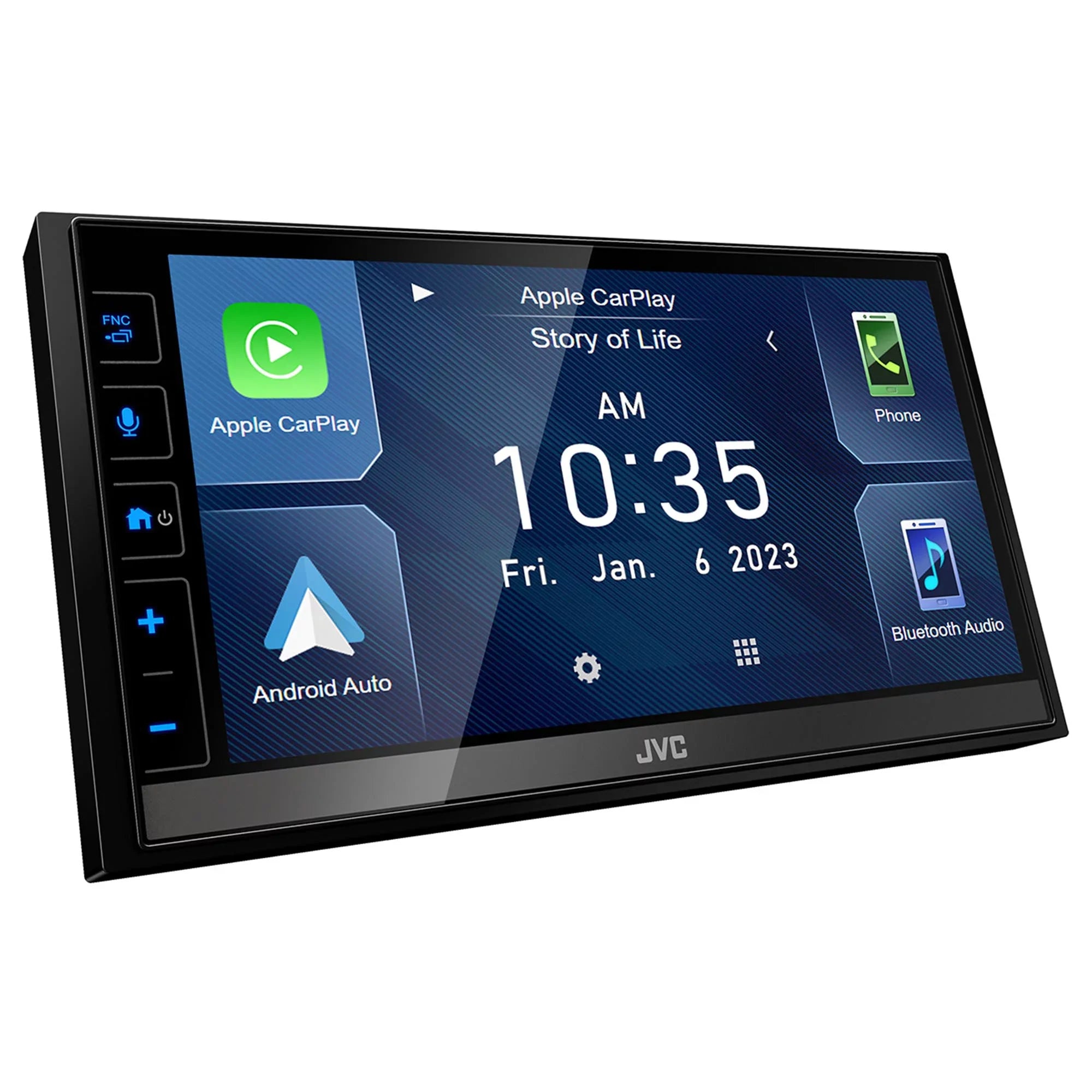 Digital 6.8" Apple Steering Interface KW-M780BT Android with Compatible Auto / Media JVC CarPlay Wheel Receiver, With