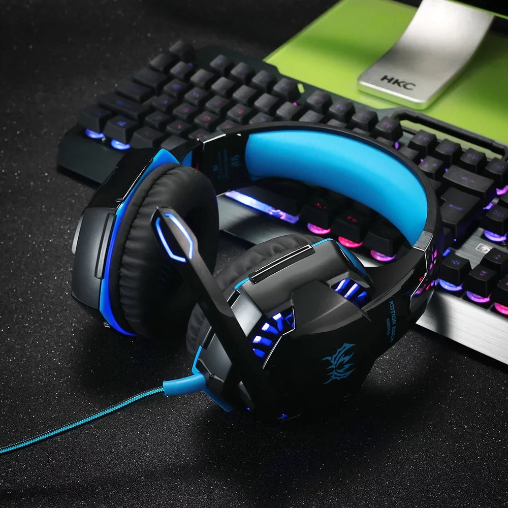 Cable G2000 Reduction PC Gaming Laptop KOTION Noise for Audio with Adapter EACH 3.5mm EACH Headset KOTION Smartphone