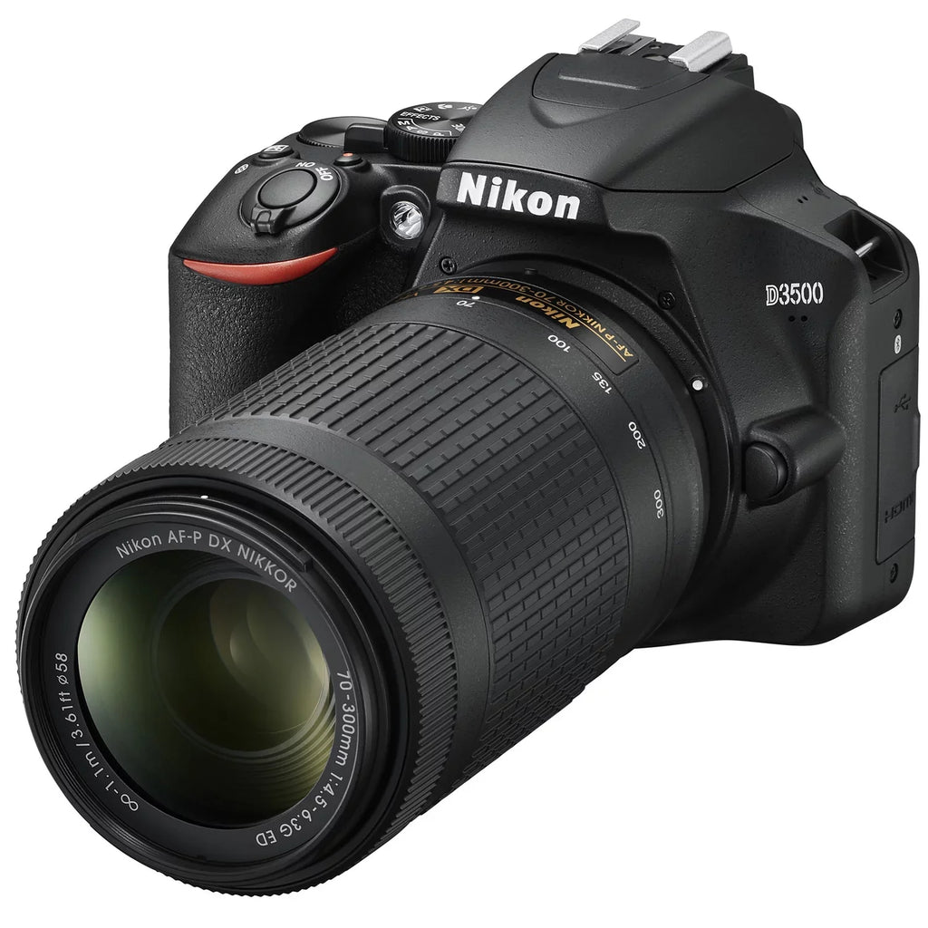 VR ED, & with D3500 18-55mm NIKKOR Nikon Two f/4.5-6.3G f/3.5-5.6G DX DSLR NIKKOR DX AF-P 70-300mm AF-P Black Kit Lens DX-Format