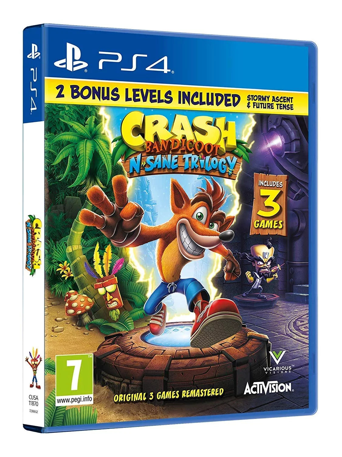 Sane 4 Bandicoot N. PS4 Trilogy - Crash Playstation