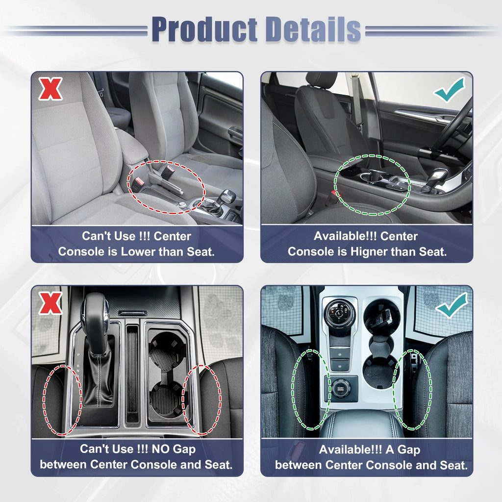 Seat Beige Car Storage Box Filler Multi-function Gap Seat Brown Organizer Side Car Pocket 2pcs Console