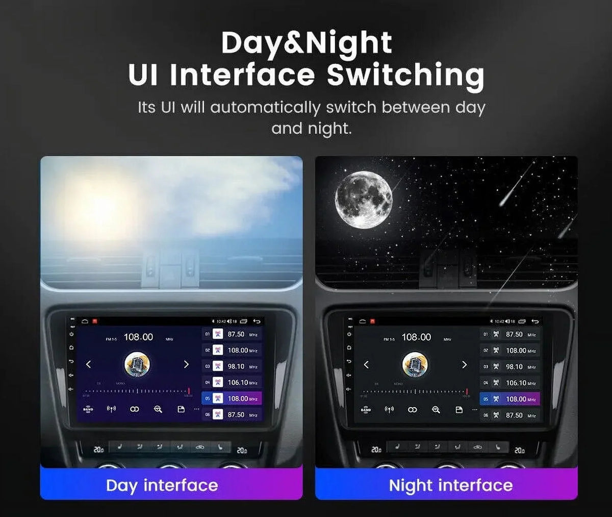 '+AHD for Car 4+32GB GPS Stereo Radio (07-13) Touchscreen Toyota Inch Android 10.1 Carplay/Android DSP QLED Auto Tundra 12 Camera (08-17), Sequoia Navigation