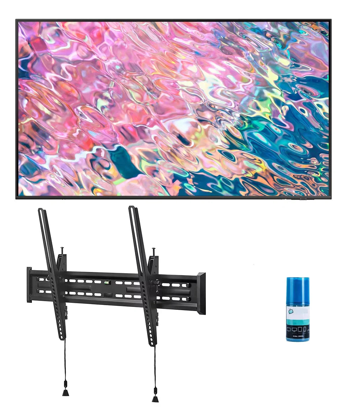 for Kit Large/Extra TV's TV HDR a 43-Inch and Dual with Mount Large Q60B Series 4K Tilt Screen Walts 43"-90" Smart UHD Class Quantum - Walts LED QLED SAMSUNG (2022) Cleaner TV