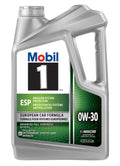 Oil 1 Motor Synthetic 0W-30, Full 5 Quart ESP Mobil