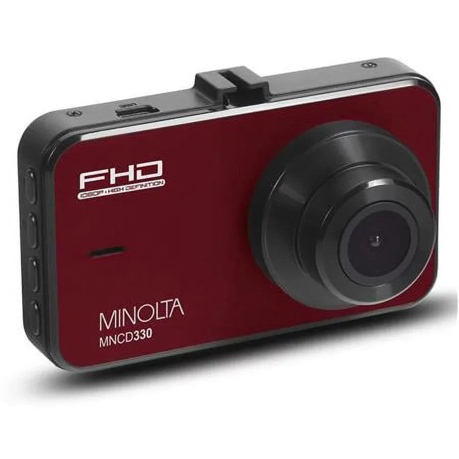 12MP HD 3.0" MNCD330 Full Dash LCD Red Camera, Screen