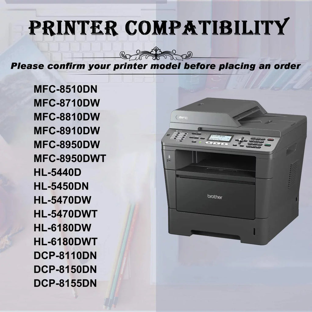8950DW, for 8155DN Drum) HL-5440D, TN750 Toner+1 (2 Amateck Pack 3 Compatible DR720 MFC-8510DN, 8150DN, Brother 5450DN, 6180DWT, 6180DW, Replacement DCP-8110DN, 5470DW, 8810DW, for 8910DW, 8710DW,