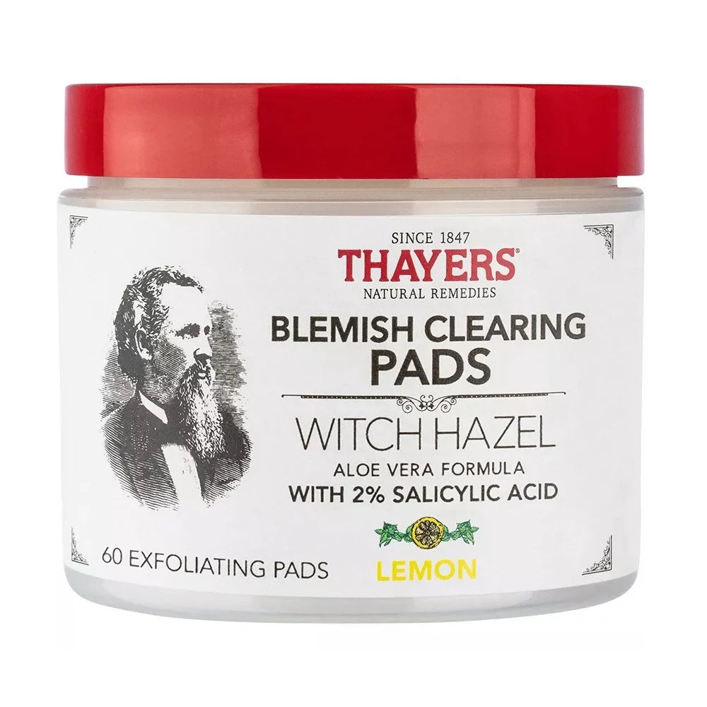 Hazel Clearing 60 Pads, Blemish Witch Lemon, Pack Thayers Ea, 3