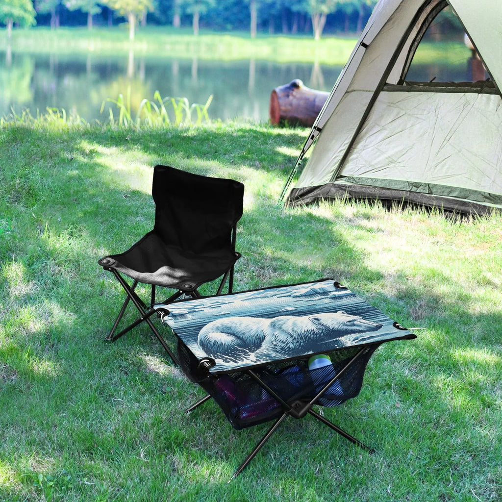 Storage Camping Picnic Bag Compact BBQ Table Portable Travel Polar Fishing Swimming with Beach for Bear Table Folding Outdoor Table