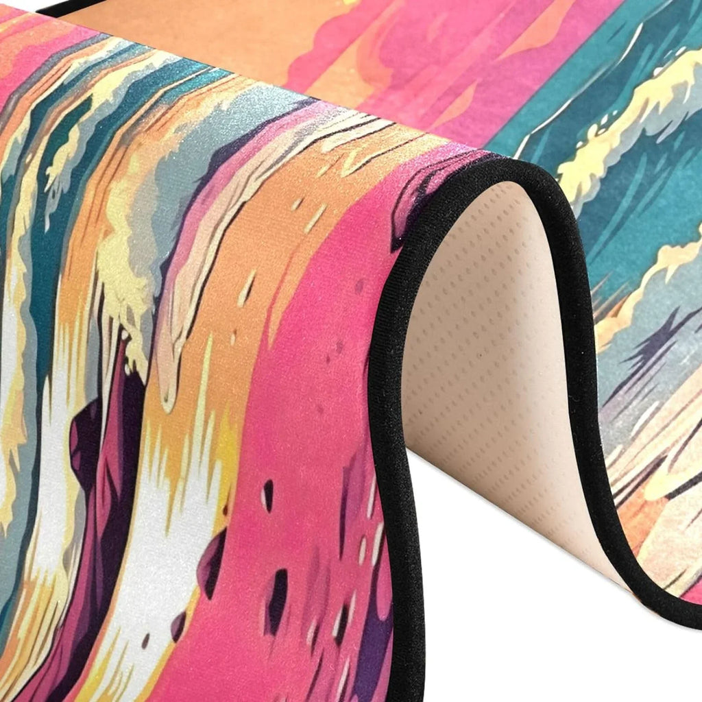 Waves Hallways Ocean Rug Inches#10 Rectangle Washable Non-Slip Living Runner for Rug Room Decor Coolnut Rug 72x24 Bedroom Home Area Bathroom