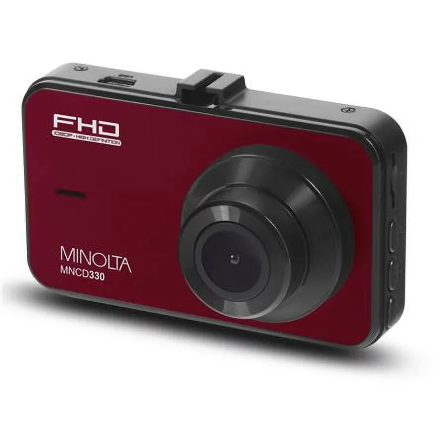 12MP HD 3.0" MNCD330 Full Dash LCD Red Camera, Screen