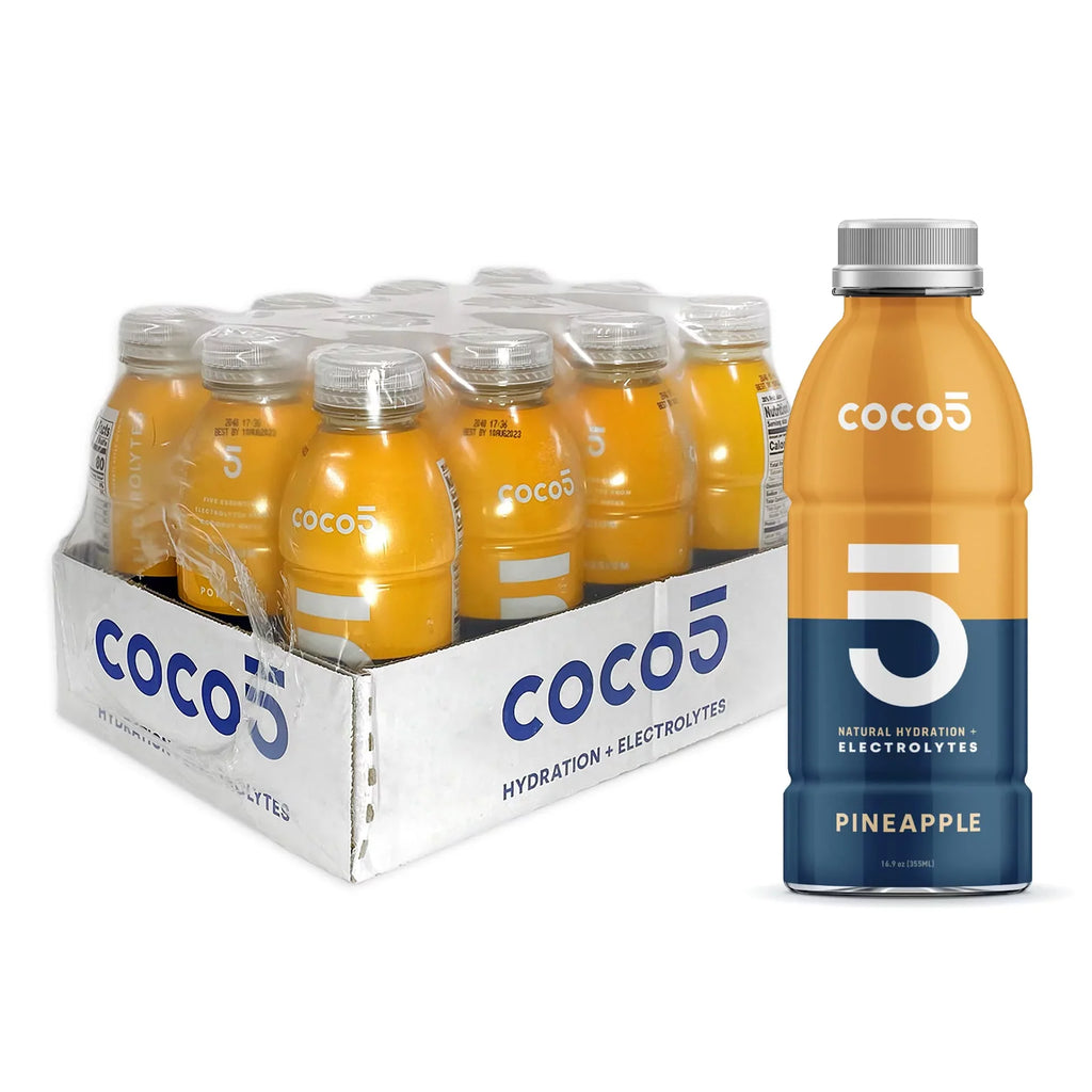 Artificial | | Athletes Nothing Gluten | | Non-GMO Natural Pineapple Developed Free Less Pro Sports 12) Clean for | (Pack 50% by COCO5 | Sugar 16.9 Pro 100% | Hydration OZ - Flavor Trainers